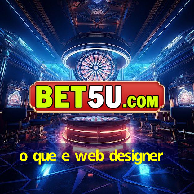 o que e web designer